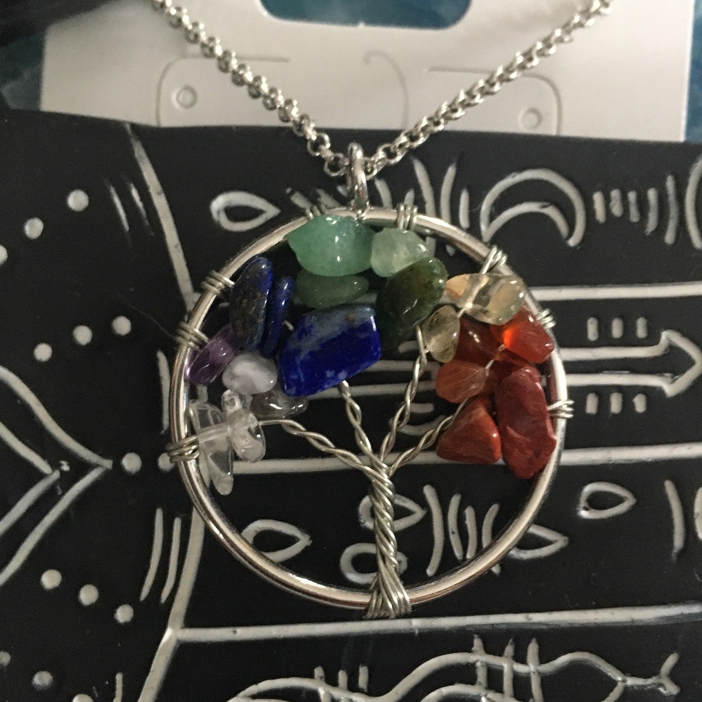 Tree of life silver necklace